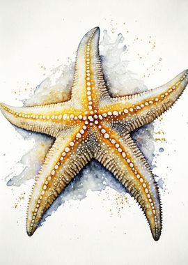 watercolour starfish 