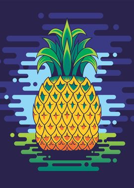 AWESOME PINEAPPLE CARTOON