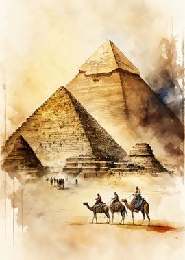 Majestic Giza Pyramids