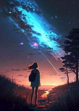 Meteor Showers Landscape