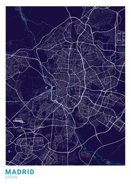 Madrid City Map