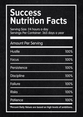 success nutrition facts