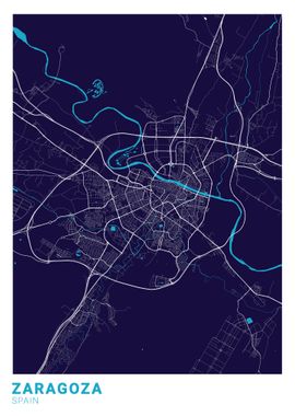 Zaragoza City Map