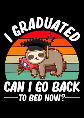 Graduation Sloth Lazy