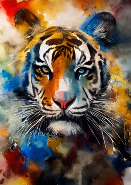 Tiger Animal painted