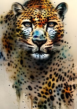 Leopard Animal painted