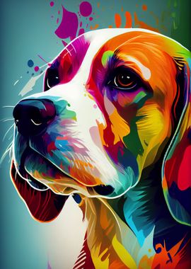 Beagle Colorful