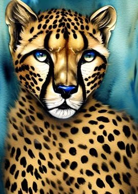 Leopard Animal painted