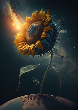 Universe sunflower