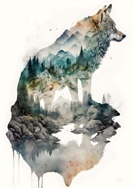 Wolf watercolors