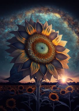 Universe sunflower