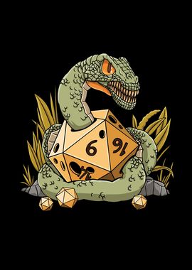 RPG Snake D20 Dice Design