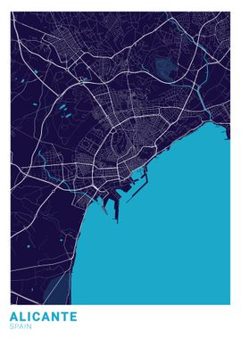 Alicante City Map