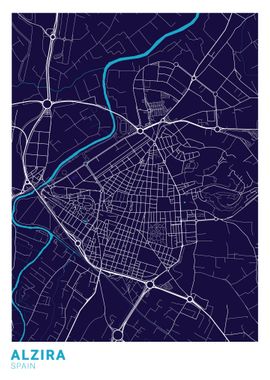 Alzira City Map