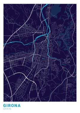 Girona City Map