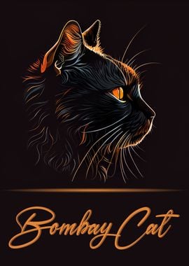 Bombay Cat Portrait