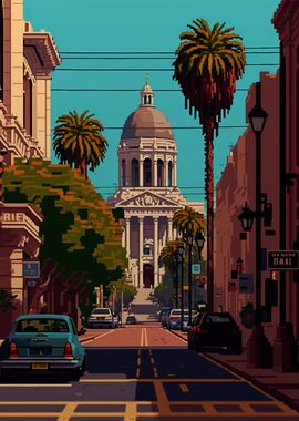 Pasadena Pixel art