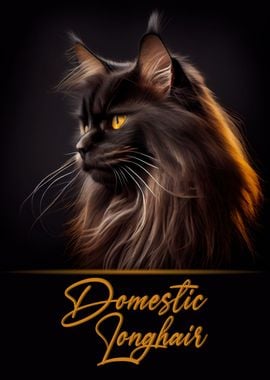 Domestic Longhair Portrait