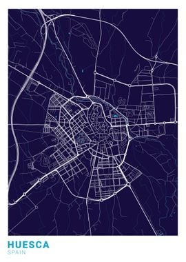 Huesca City Map