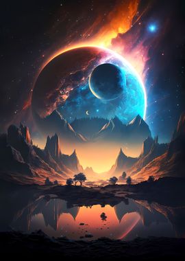 Galactic Oasis Landscape