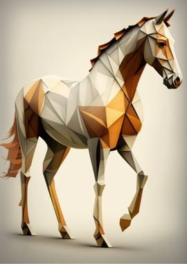 Abstract Geometric Horse