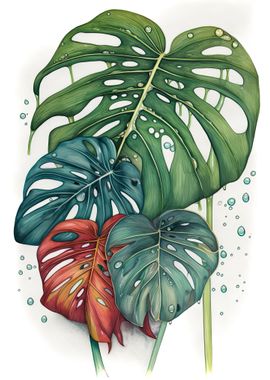 Rainy Jungle Monstera