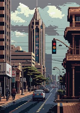 Nairobi Pixel art