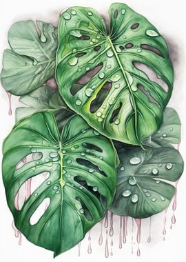 Tropical Rainy Monstera