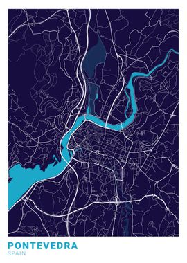 Pontevedra City Map