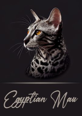 Egyptian Mau Portrait