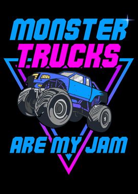  Monster Trucks Vaporwave