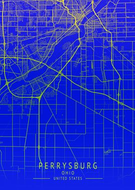 Perrysburg USA City Map