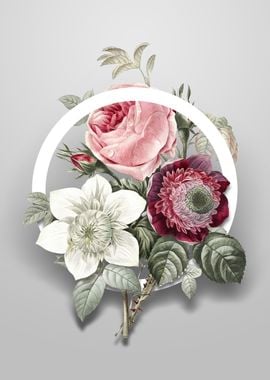 Anemone Rose Flower Circle