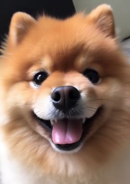 Cute smiling dog