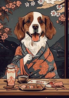 Brittany Dog Japanese Food