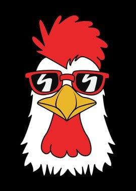 Chicken Wearing Glasses