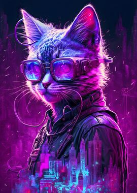 Cyberpunk human cat 2