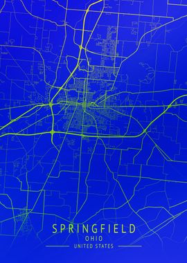 Springfield USA City Map