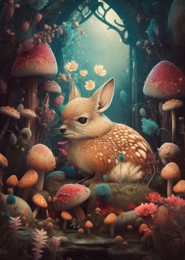 Dreamy Cute Animal Fox