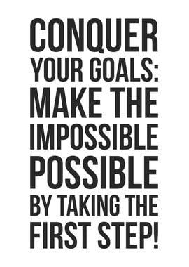 Conquer Your Goals