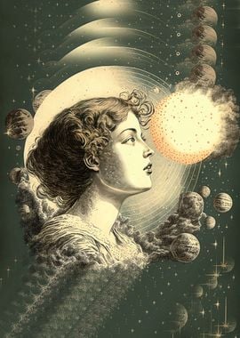 Vintage celestial women