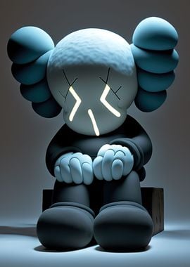 Hypebeast Kaws ' Poster, picture, metal print, paint by