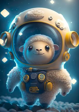 Astronaut Space Sheep