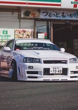 White Nissan