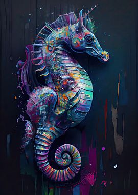 The Vibrant Seahorse