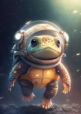 Astronaut Space Turtle