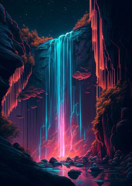 Futuristic Waterfall