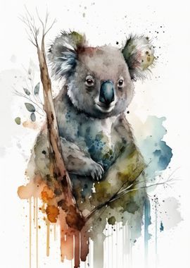 Koala Watercolor Design