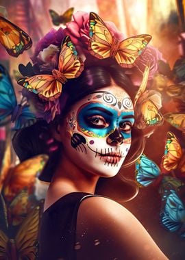 Colorful Day of the Dead