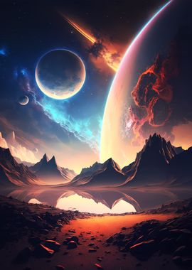 Planet Lake Landscape